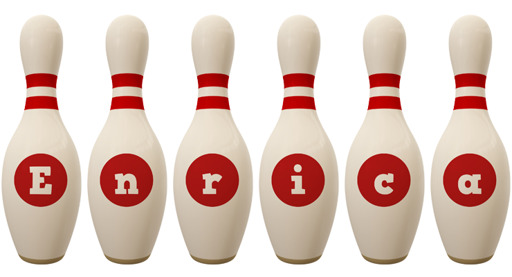 Enrica bowling-pin logo