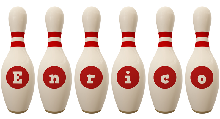 Enrico bowling-pin logo