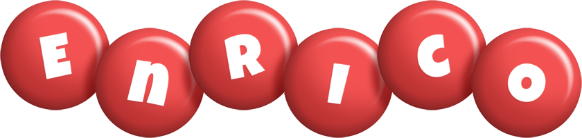 Enrico candy-red logo