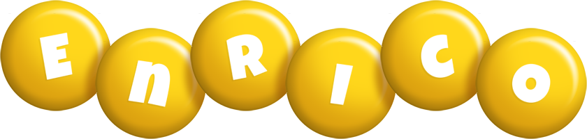 Enrico candy-yellow logo