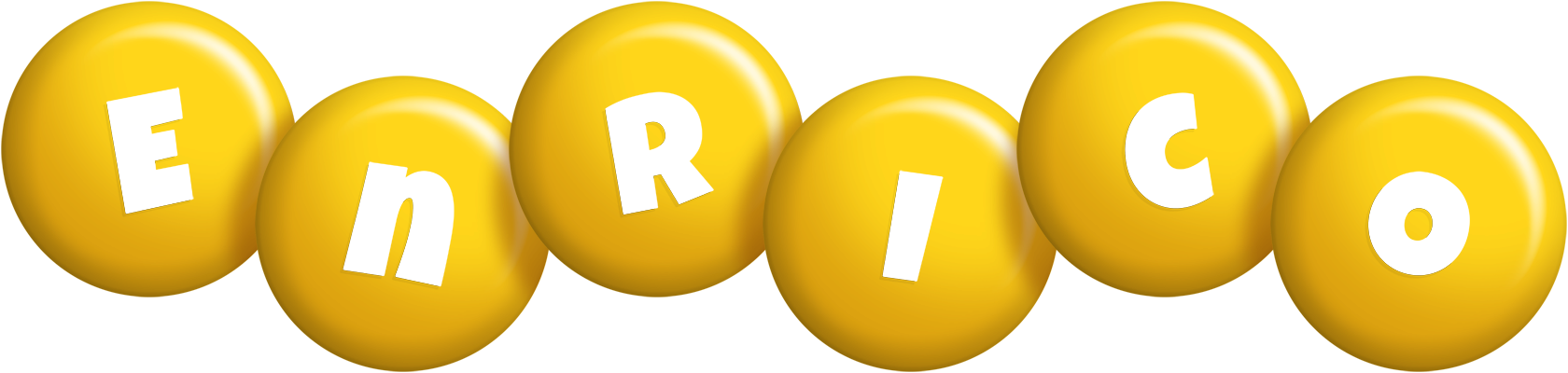 Enrico candy-yellow logo