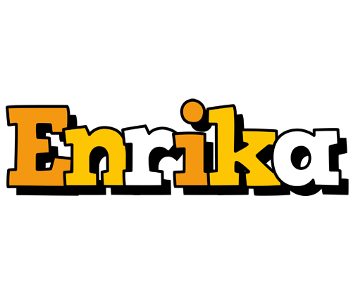 Enrika cartoon logo