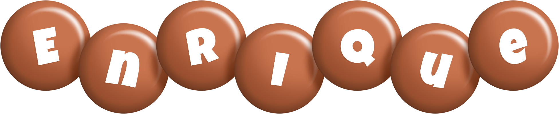 Enrique candy-brown logo