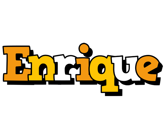 Enrique cartoon logo