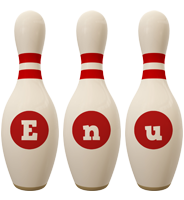 Enu bowling-pin logo