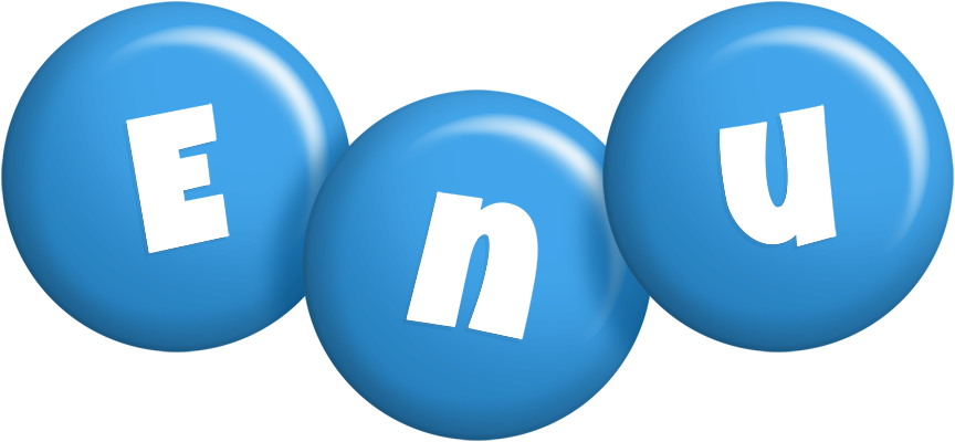 Enu candy-blue logo