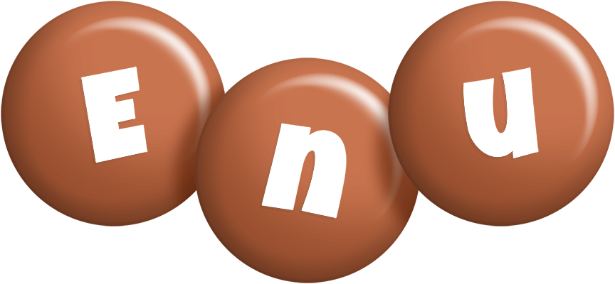 Enu candy-brown logo