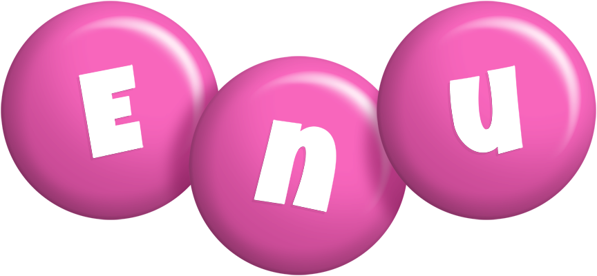 Enu candy-pink logo