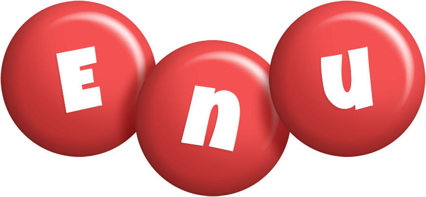 Enu candy-red logo