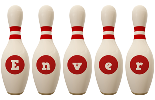 Enver bowling-pin logo