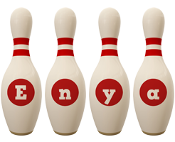 Enya bowling-pin logo