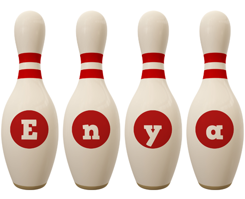 Enya bowling-pin logo