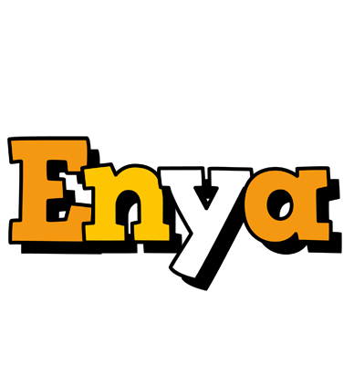 Enya cartoon logo