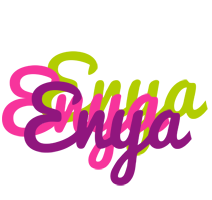 Enya flowers logo