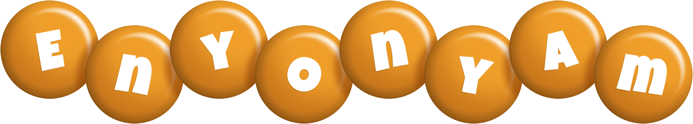 Enyonyam candy-orange logo