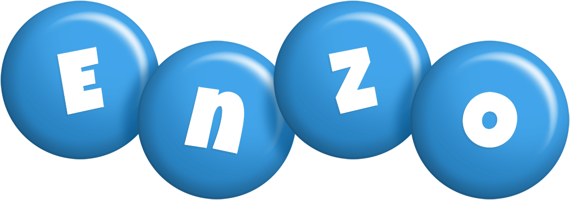 Enzo candy-blue logo