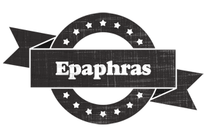 Epaphras grunge logo