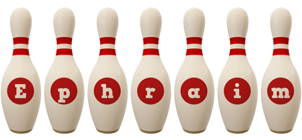 Ephraim bowling-pin logo