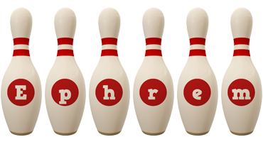 Ephrem bowling-pin logo