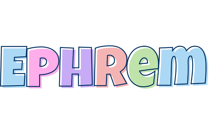 Ephrem pastel logo