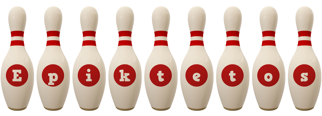Epiktetos bowling-pin logo
