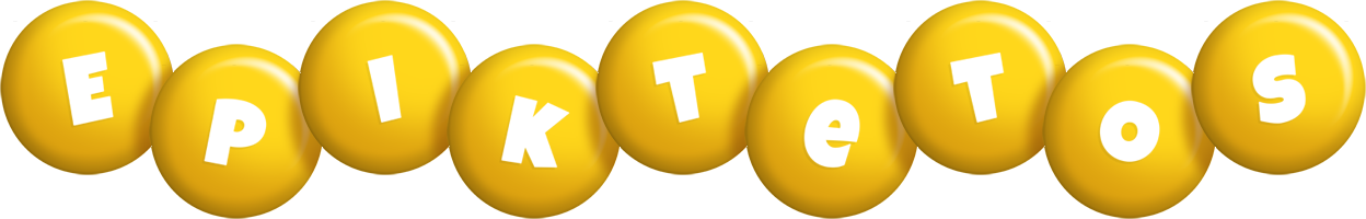 Epiktetos candy-yellow logo