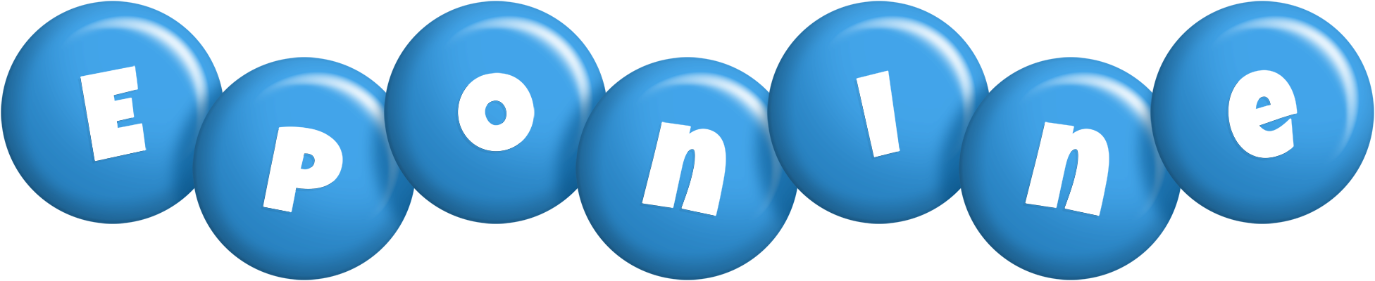 Eponine candy-blue logo