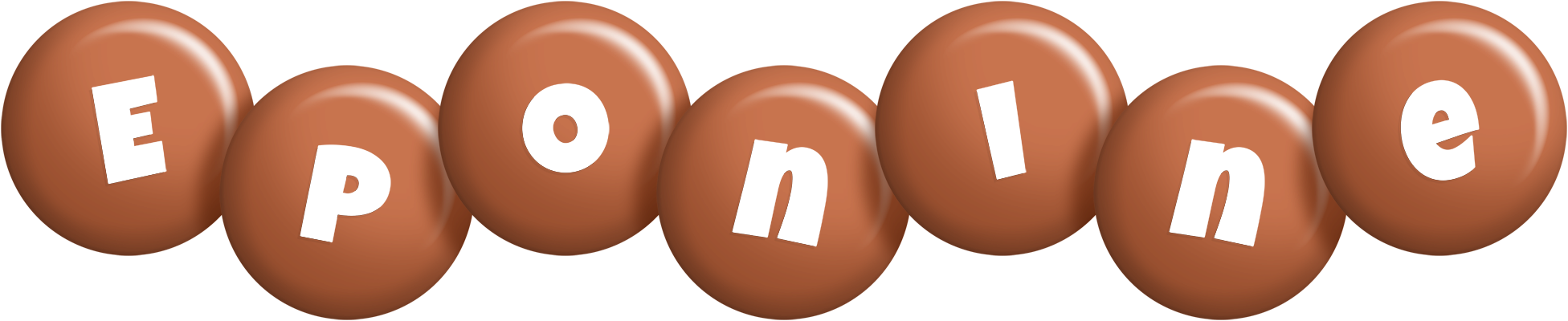 Eponine candy-brown logo