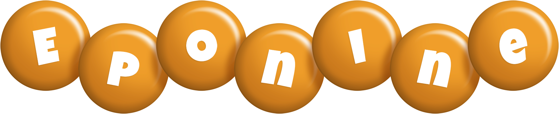 Eponine candy-orange logo