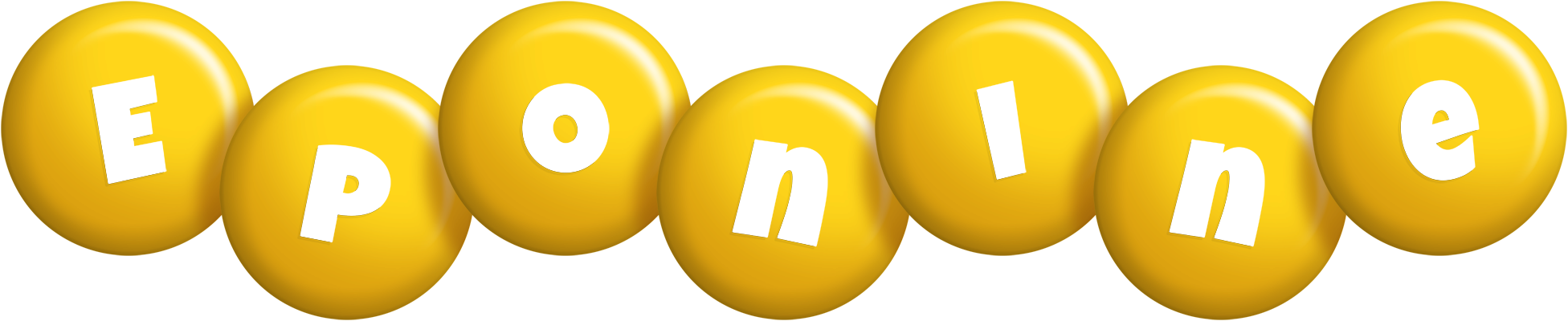 Eponine candy-yellow logo