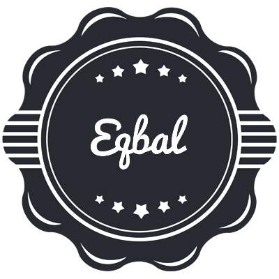 Eqbal badge logo