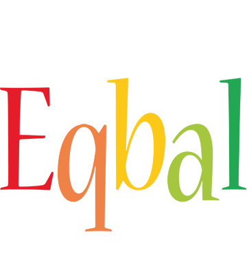 Eqbal birthday logo