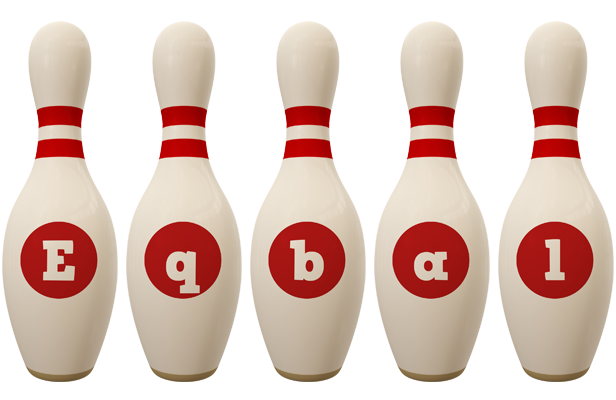 Eqbal bowling-pin logo