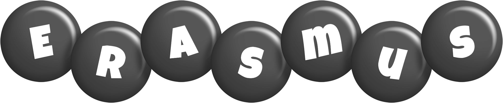 Erasmus candy-black logo