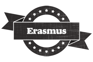 Erasmus grunge logo