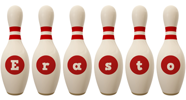 Erasto bowling-pin logo