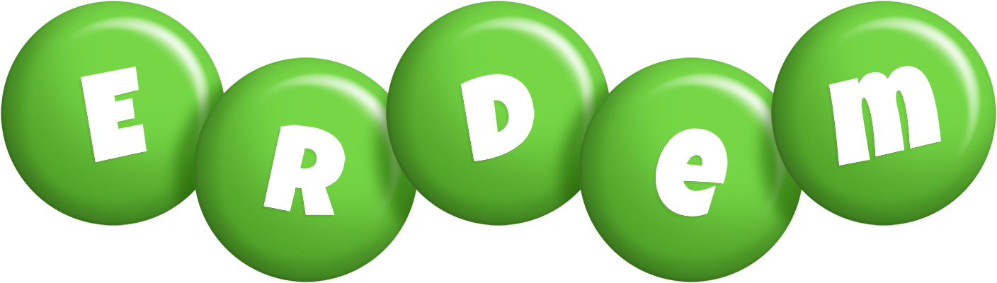 Erdem candy-green logo