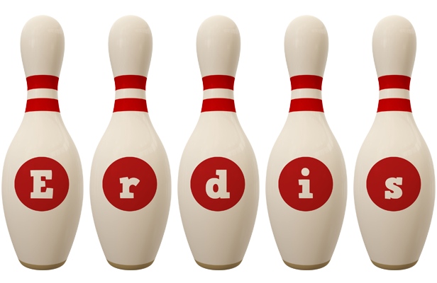 Erdis bowling-pin logo