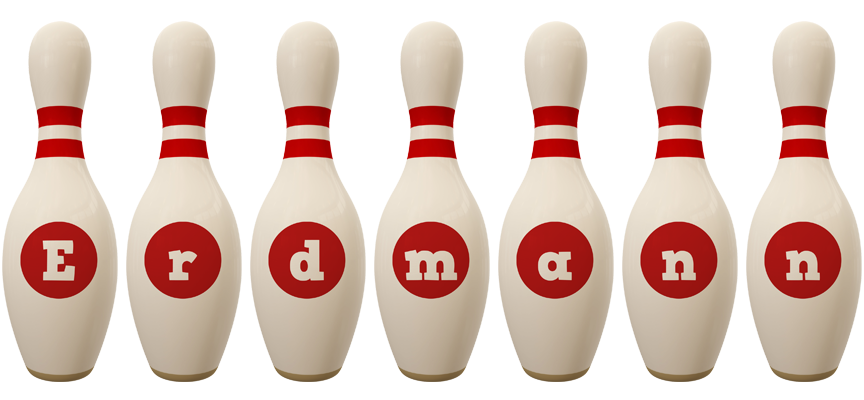 Erdmann bowling-pin logo