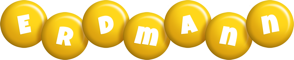 Erdmann candy-yellow logo