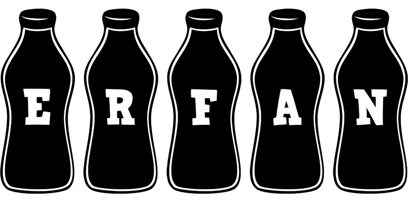 Erfan bottle logo