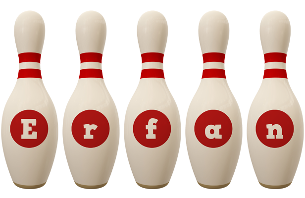 Erfan bowling-pin logo