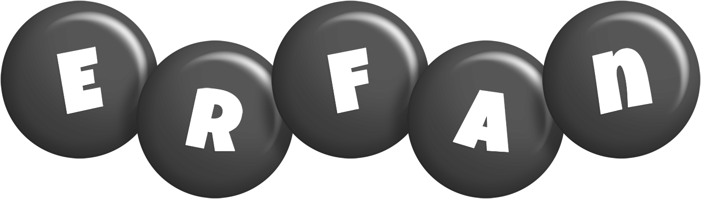 Erfan candy-black logo