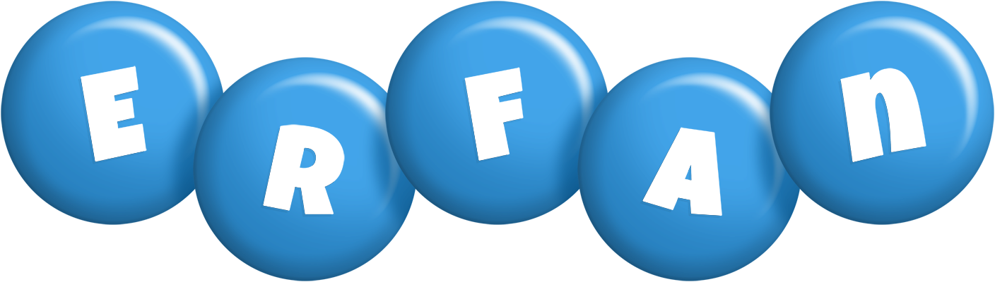 Erfan candy-blue logo