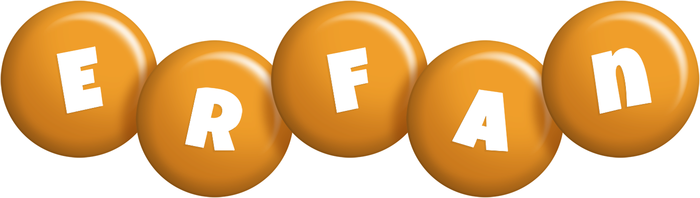 Erfan candy-orange logo