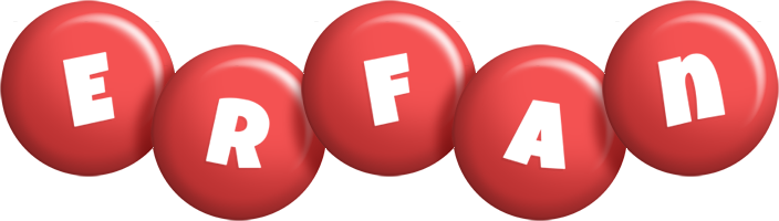 Erfan candy-red logo