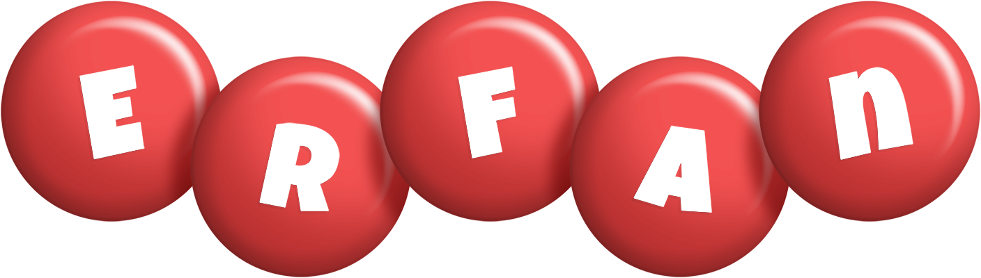 Erfan candy-red logo