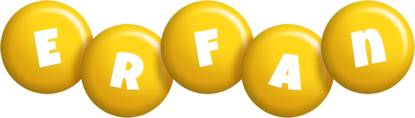 Erfan candy-yellow logo