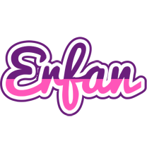 Erfan cheerful logo