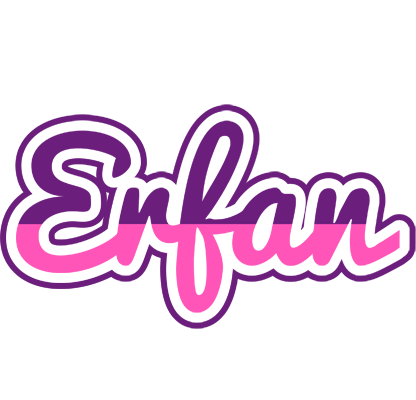 Erfan cheerful logo